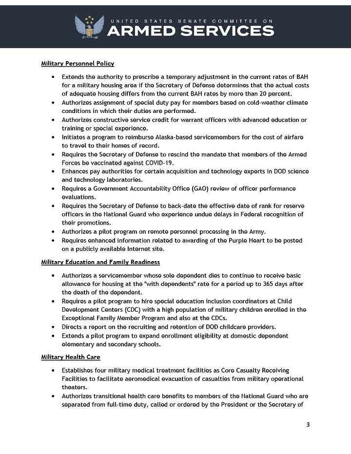 FY23 NDAA Personnel Summary by Rwpallas