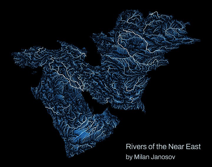 River Maps in Python - Tutorial - by Milan Janosov