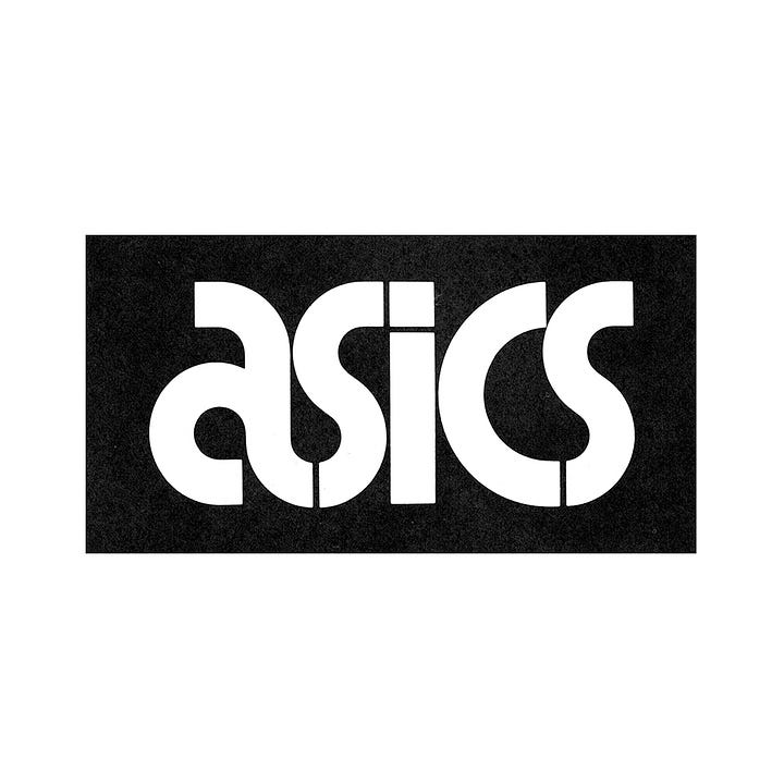 Asics logo history hot sale