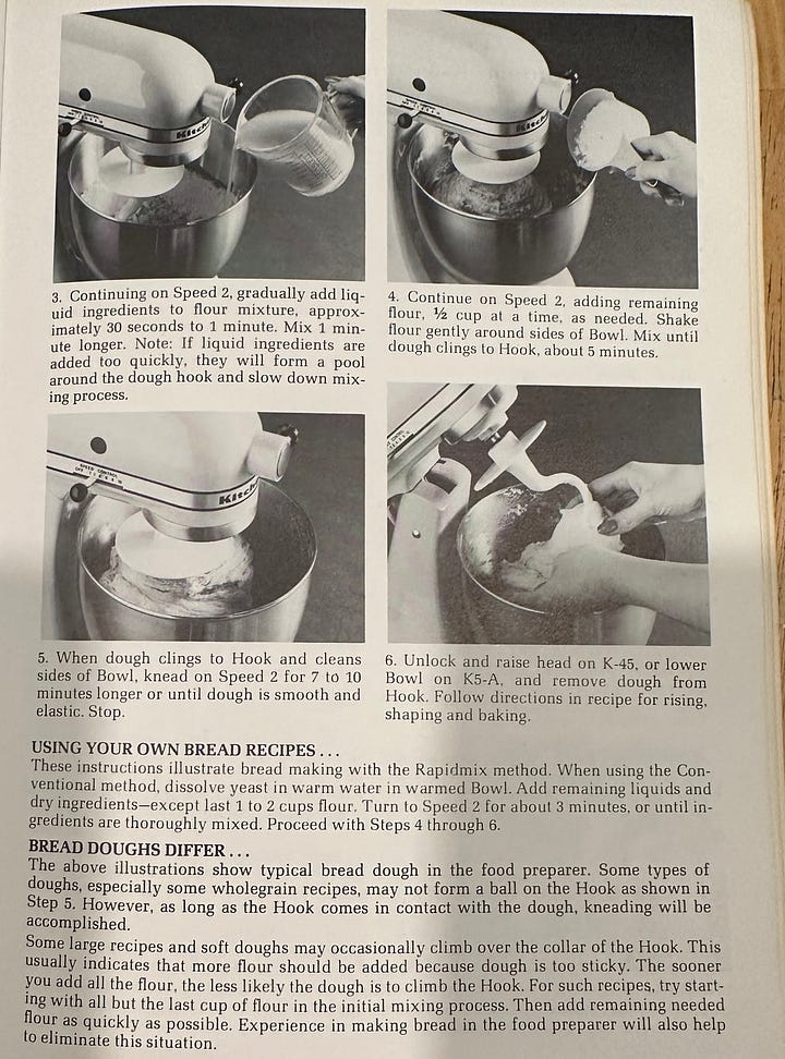 Kitchenaid dough 2025 hook speed