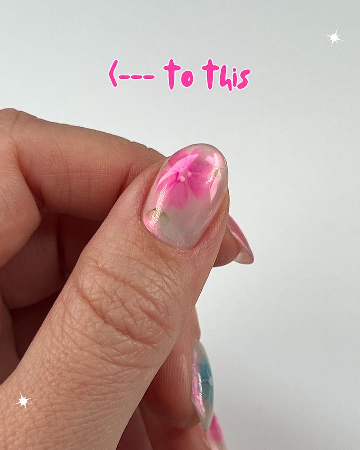Bleeding Ink Flowers! – karanailedit