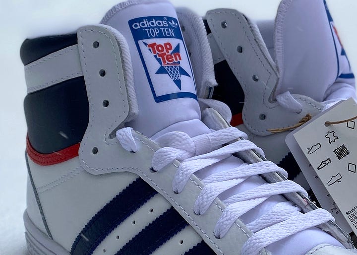 Adidas 40th anniversary top tens store