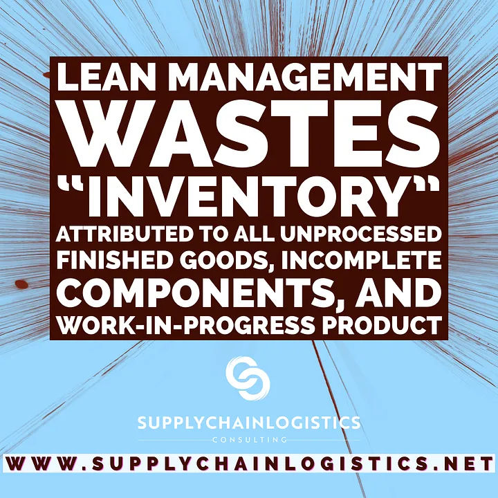 Lean Manufacturing: The 7 Wastes (Infographics by S&Co., Supply Chain Logistics Consulting Inc)