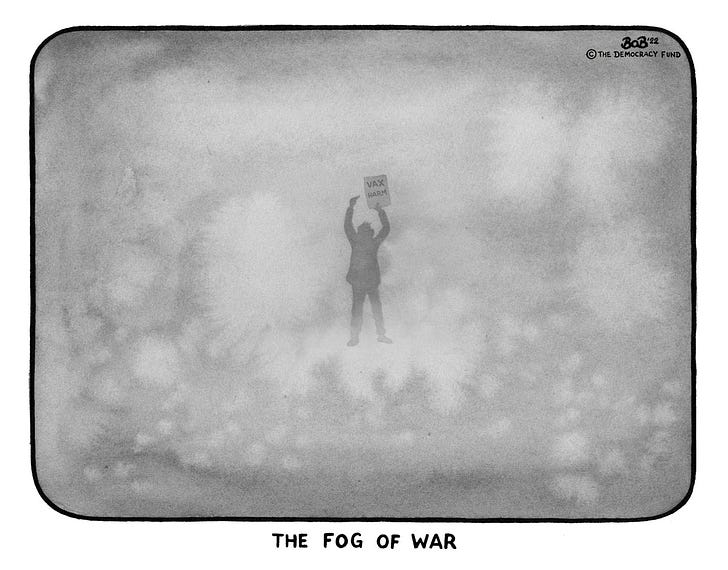 Bob Moran: The Fog of War Cartoon