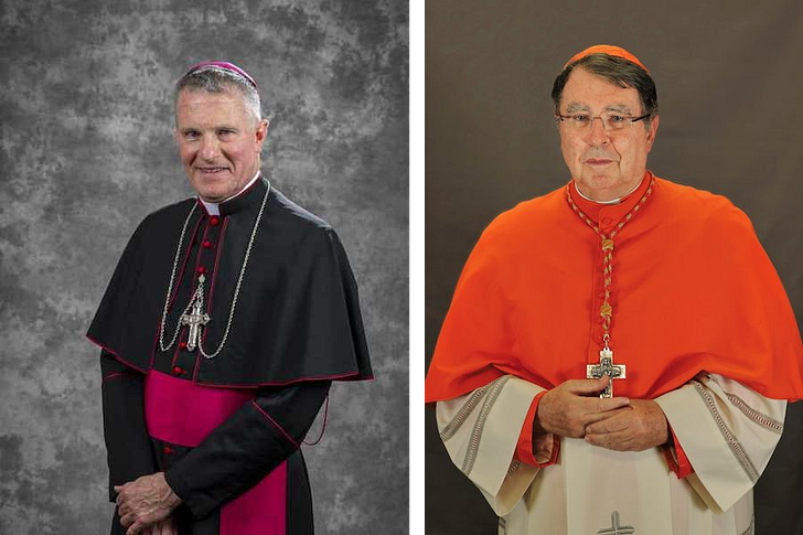 From L - Archbishop Timothy Broglio, Cardinal Christophe Pierre.