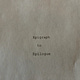 Epigraph to Epilogue