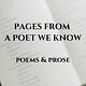 Pages from A Poet We Know