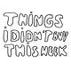 Things I didn't buy this week