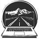 Laptop on the Road