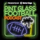 Pint Glass Football