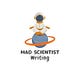 mad scientist writing 