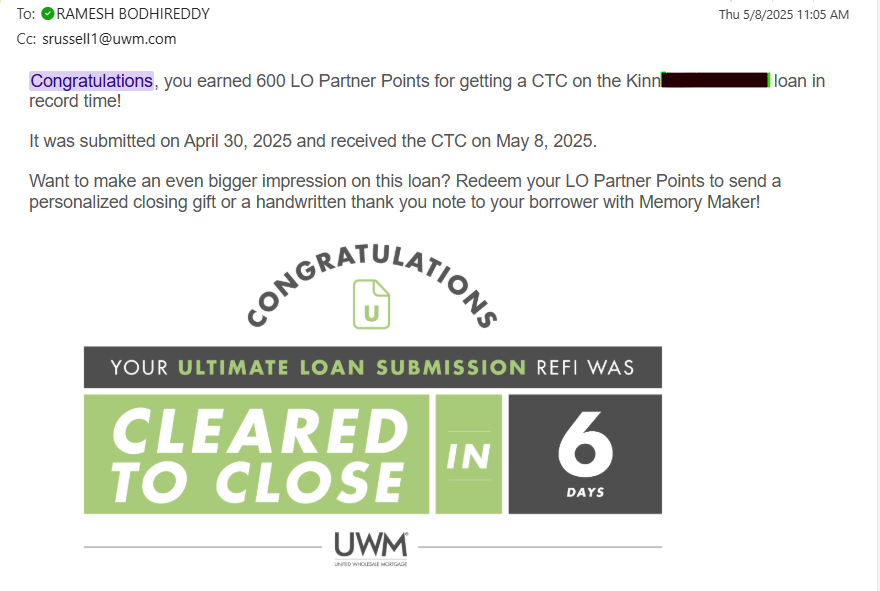 Fast closing example 6