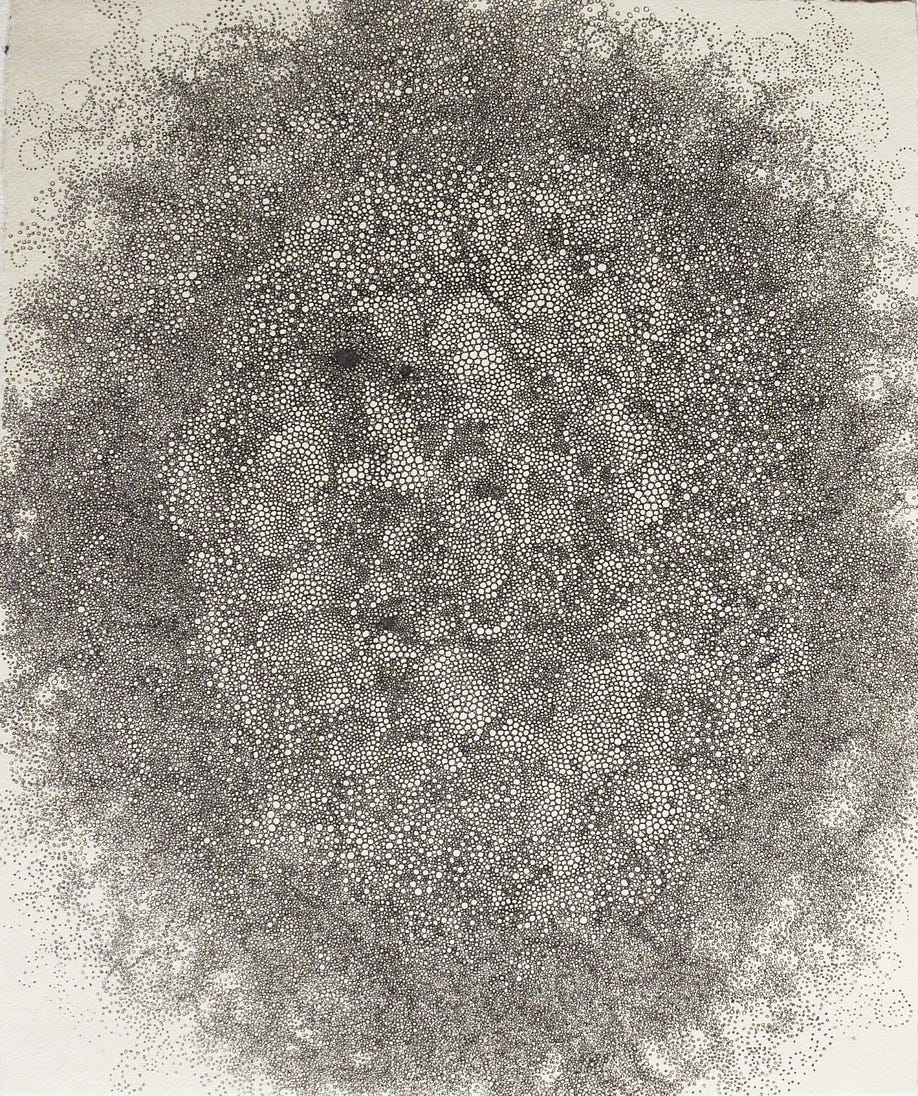 Our circles drawing exercise is inspired by artist Hiroyuki Doi