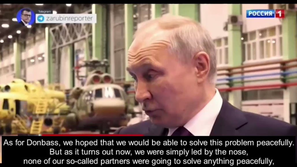 Putin: We Were Led By the Nose :(
