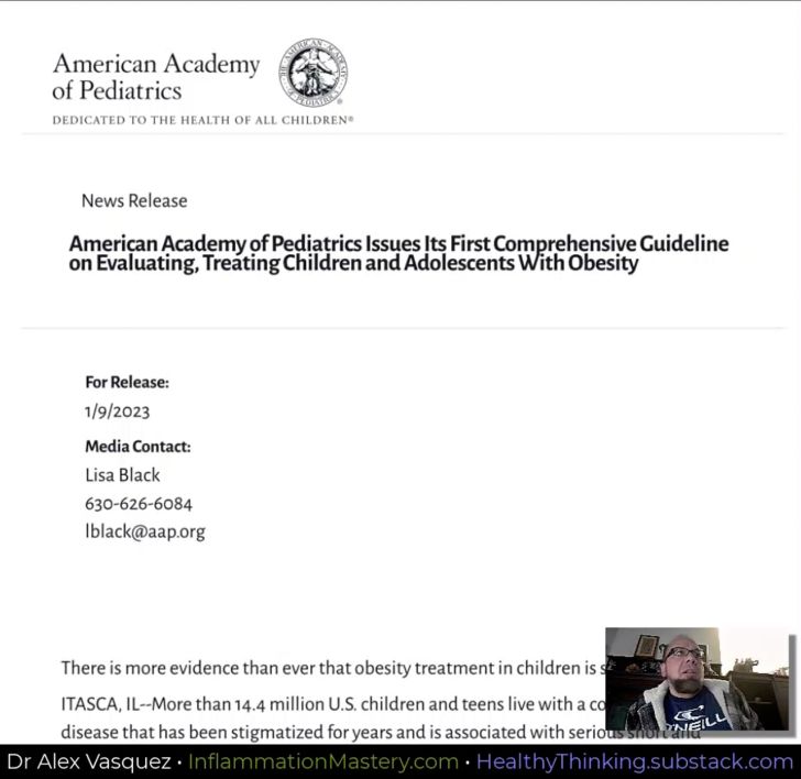 NEW VIDEO: American Academy of Pediatrics (AAP) plans to keep making a killing off of overweight kids
