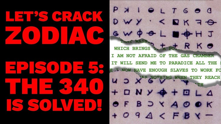 Zodiac Z340 Cipher Analysis and Interpretation