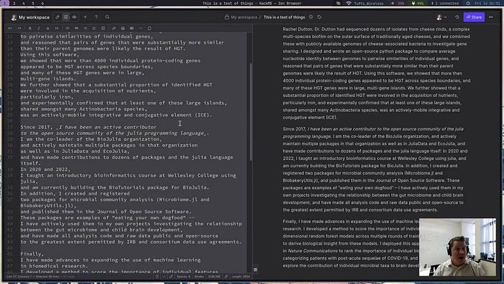 Dealing with ScienCV formatting