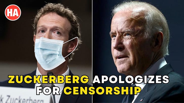 Zuckerberg APOLOGIZES for FACEBOOK CENSORSHIP