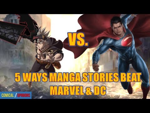 [Updated] 5 Ways Manga Stories Beat Marvel & DC