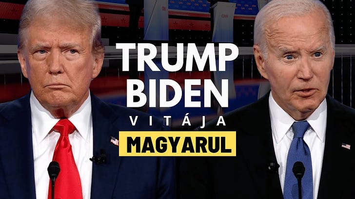 Donald Trump és Joe Biden teljes vitája magyar szinkronnal - Videó