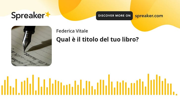 Qual è il titolo del tuo libro? - by Federica Vitale