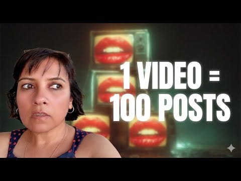 YouTube thumbnail — Turn your 1-hour nonprofit webinar into 100 pieces of content