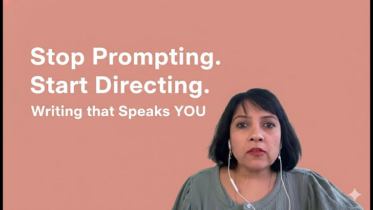 YouTube thumbnail — How to use AI for writing that speaks you