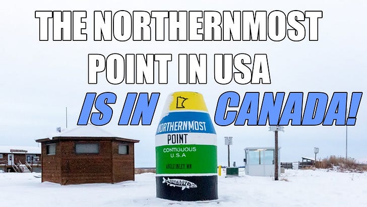 Northernmost Point of USA is in Canada: Northwest Angle, MN - Weird Borders