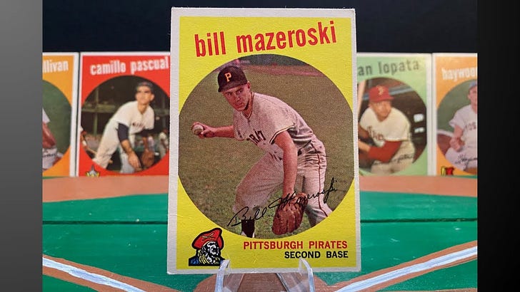 '59 Topps Friday Cards 410-416: Bill Mazeroski, Hall of Fame 2B, Hit the Most Famous World Series HR 