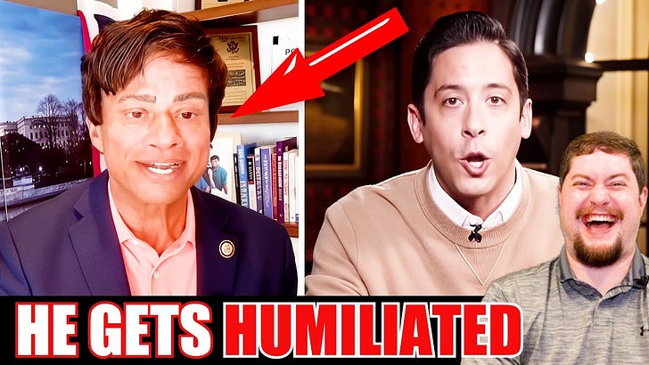 Michael Knowles DESTROYS Democrat buffoon Shri Thanedar during HUMILIATING live interview