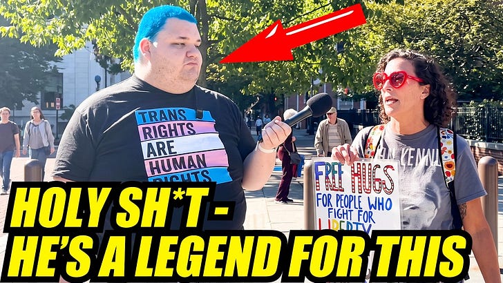 Gay Trump supporter TROLLS & STUMPS trans activist with one simple question...