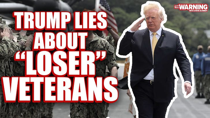 Trump lies about "loser" veterans
