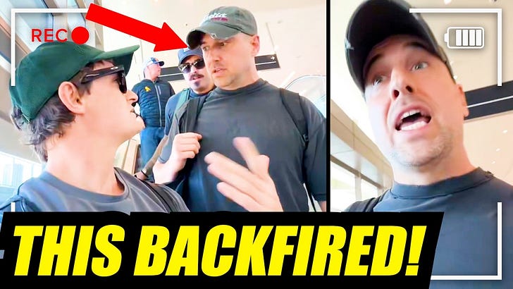 Woke PUNK harasses Nick Shirley at the airport - Nick makes him REGRET IT!