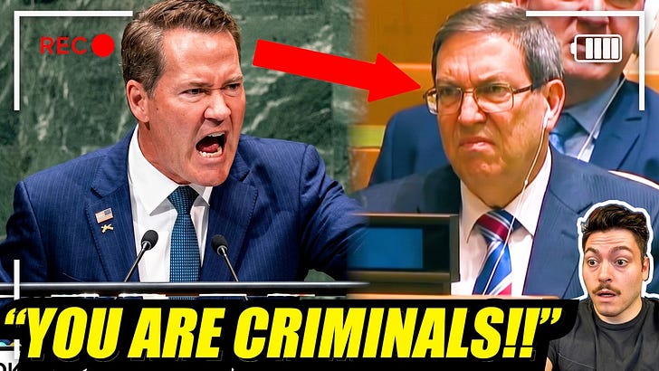 Mike Waltz YELLS AT Cuban Communist THUGS in front of the UN!