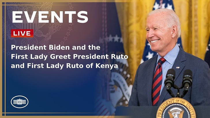 LIVE: Fancy Joe Biden Welcomes President And First Lady Of Kenya For Fancy State Visit