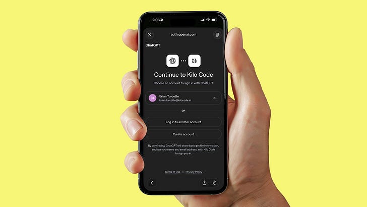 Introducing Sign in with ChatGPT in Kilo