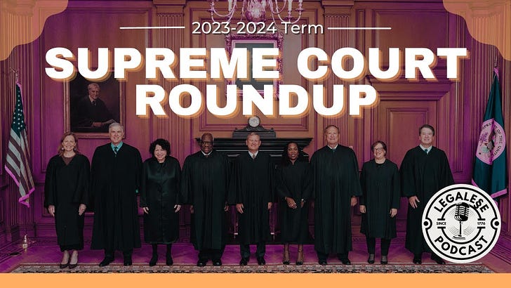 My Supreme Court Roundup