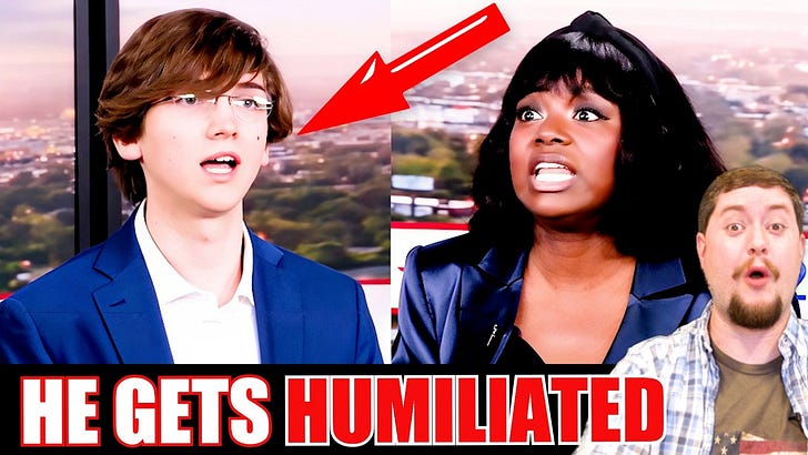 Black Trump supporter SCHOOLS smug young liberal when he accidentally exposes himself LIVE on air