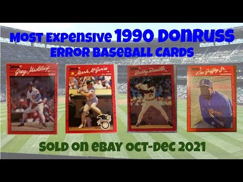 1990 Donruss Cincinnati Reds Baseball Cards Team Set