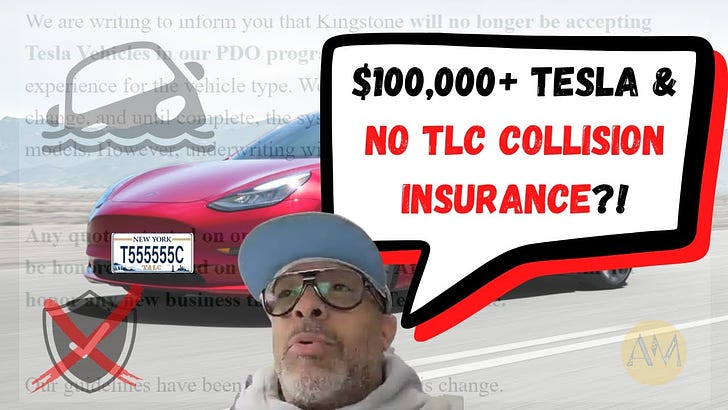 🌂 Full Coverage Insurance Not Available For TLC-Plated Teslas 