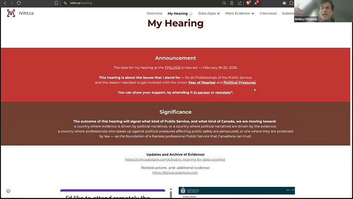 IVIM Hearing: Backgrounder & Portal Overview (YouTube)