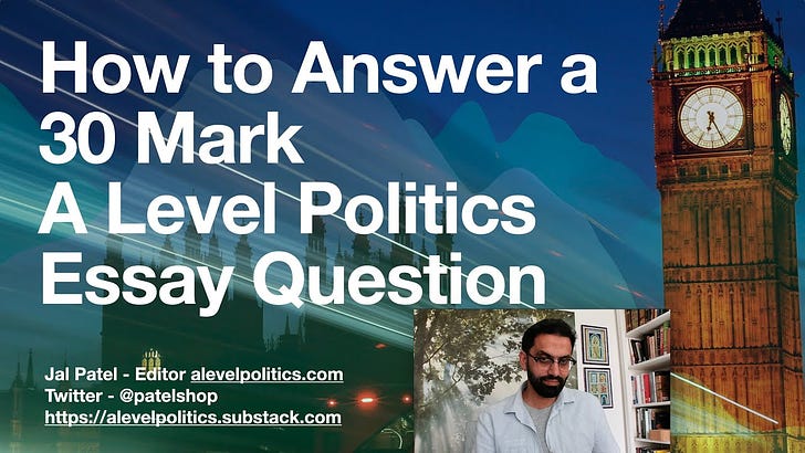 how to structure a 30 marker politics essay