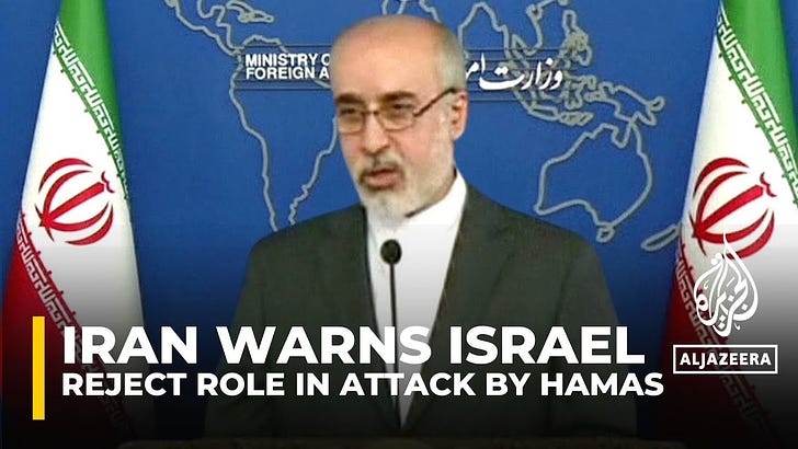 Irán figyelmeztette Izraelt és visszautasította azokat a vádakat, amelyek szerint szerepe volt a Hamász Izrael elleni támadásában!