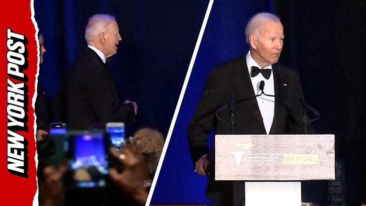 "Get ready, folks!" Biden serves up anti-Trump fear during speech to elites