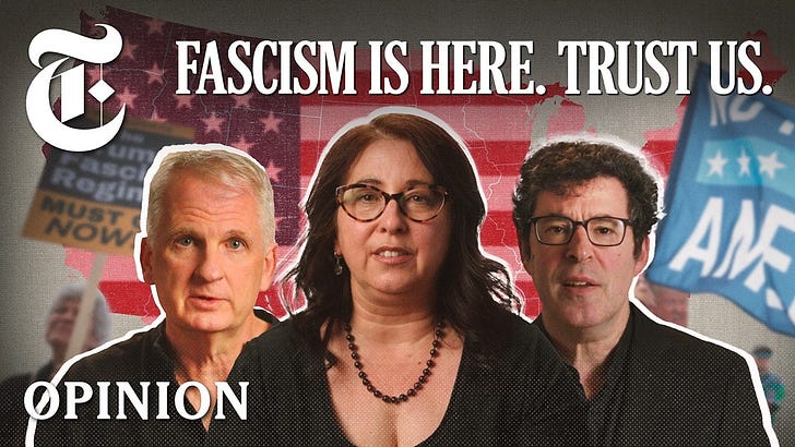 Experts on fascism are leaving America before it's too late.