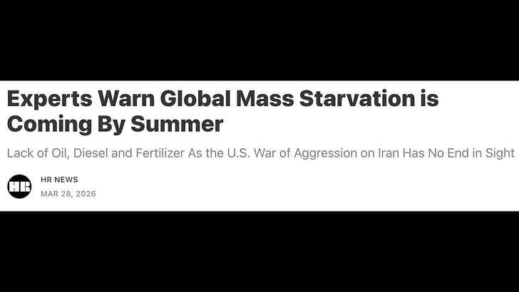 Means of Extinction: Global Mass Starvation this Summer