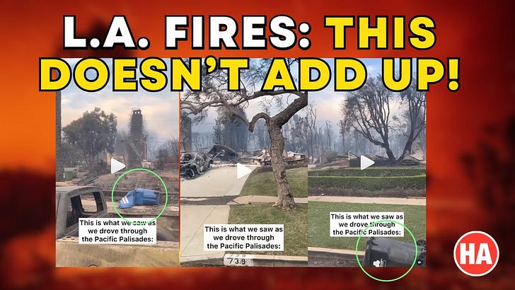 LA FIRESTORMS: Incinerated Cars Yet Shrubbery Untouched 🤔