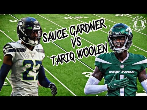 Seahawks Tariq Woolen or Jets Sauce Gardner: Who's better? We've got the  answer.