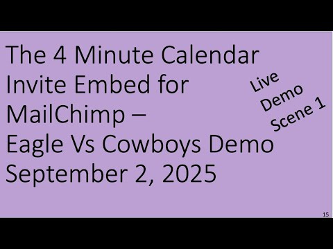 The Calendar Invite 