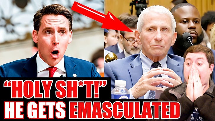 Josh Hawley goes SCORCHED EARTH on "egomaniac" Dr. Fauci for the entire world to see